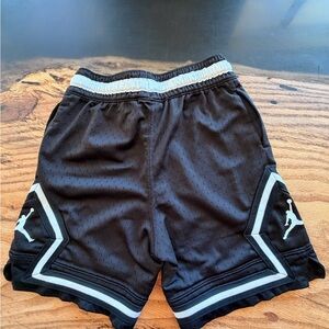 Jordan Black Shorts with White Stripe Accents